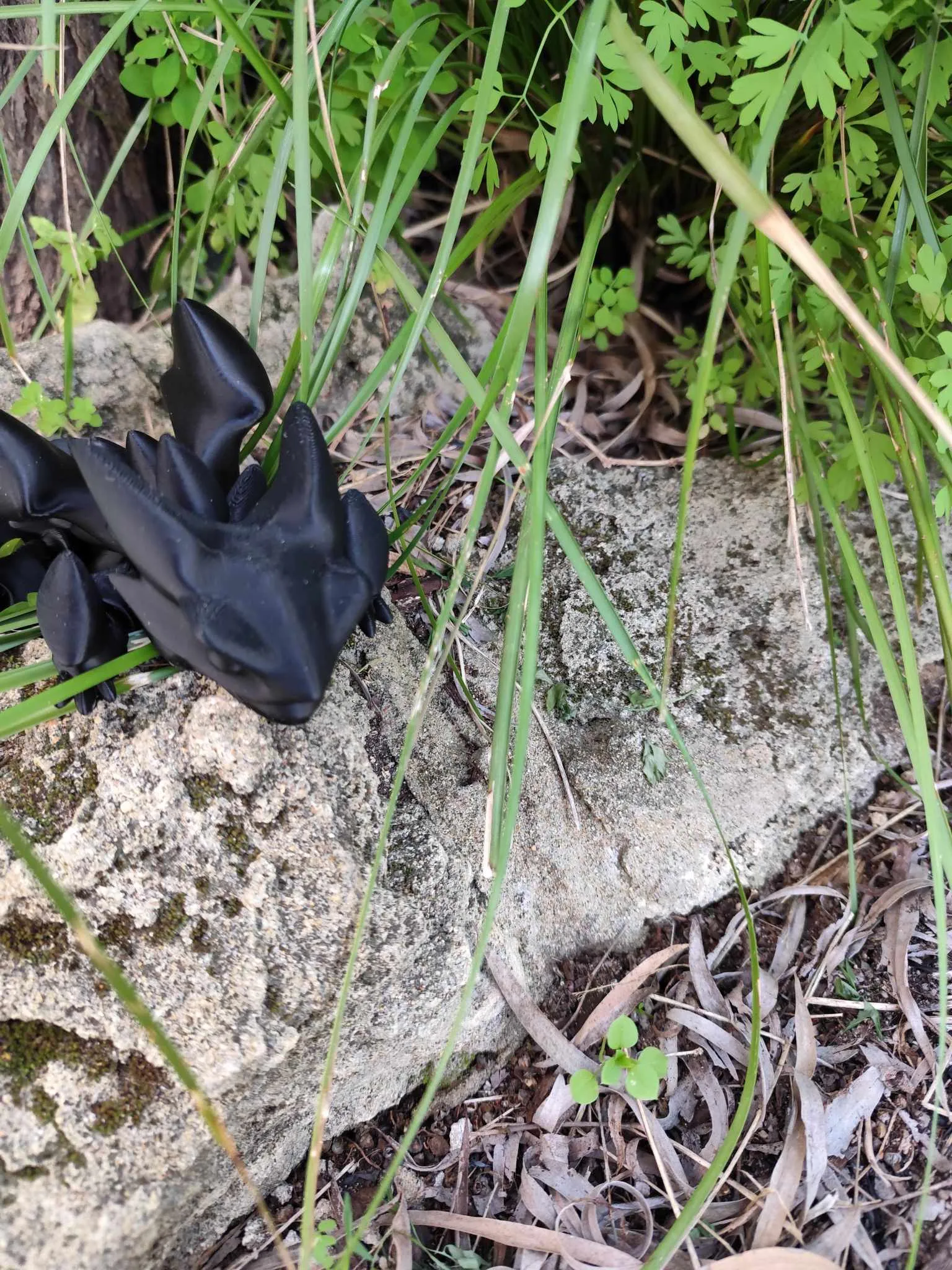 Black Beast Winged Dragon 3D Printed 30cm Sculpture, Stunning Home Décor Piece, Perfect Gift for Fantasy Lovers