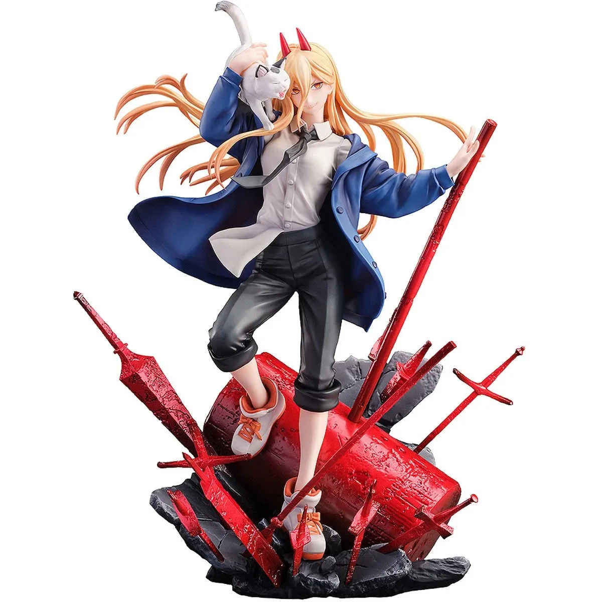 Chainsaw Man Power and Meowy S-Fire 1:7 Scale Statue by SEGA