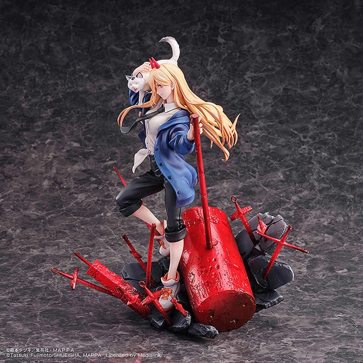 Chainsaw Man Power and Meowy S-Fire 1:7 Scale Statue by SEGA