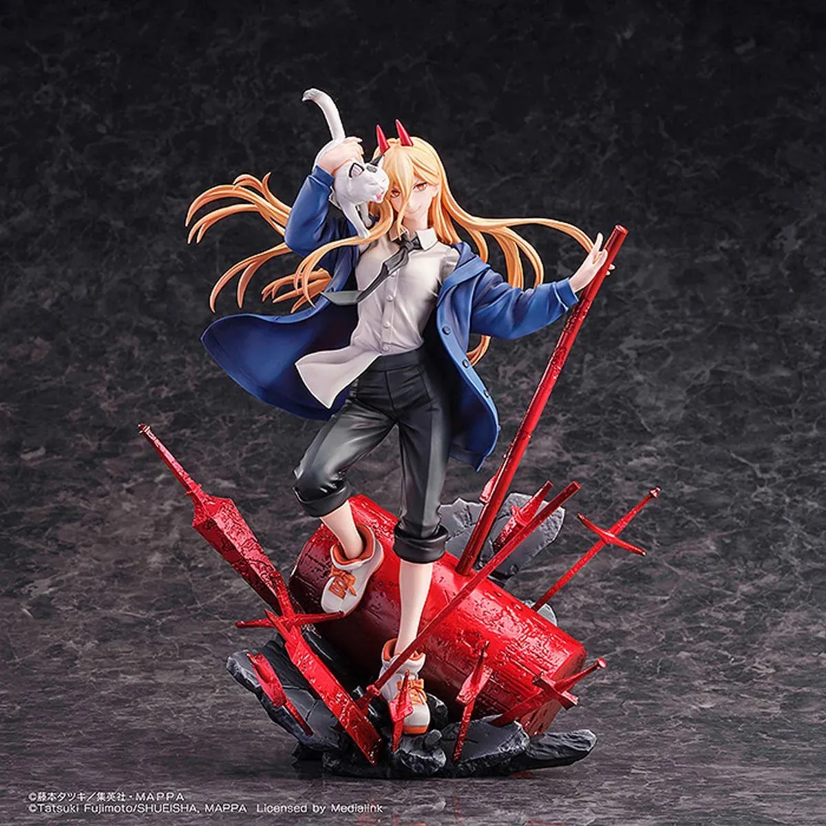 Chainsaw Man Power and Meowy S-Fire 1:7 Scale Statue by SEGA