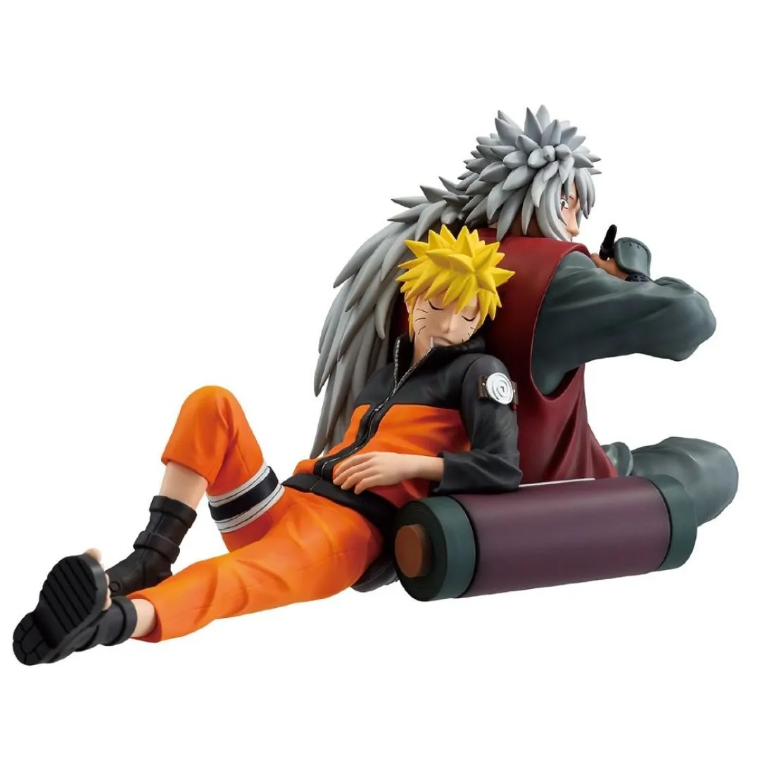 Naruto: Shippuden Naruto Uzumaki And Jiraiya Legendary Sannin Masterlise Ichibansho Statue By Bandai