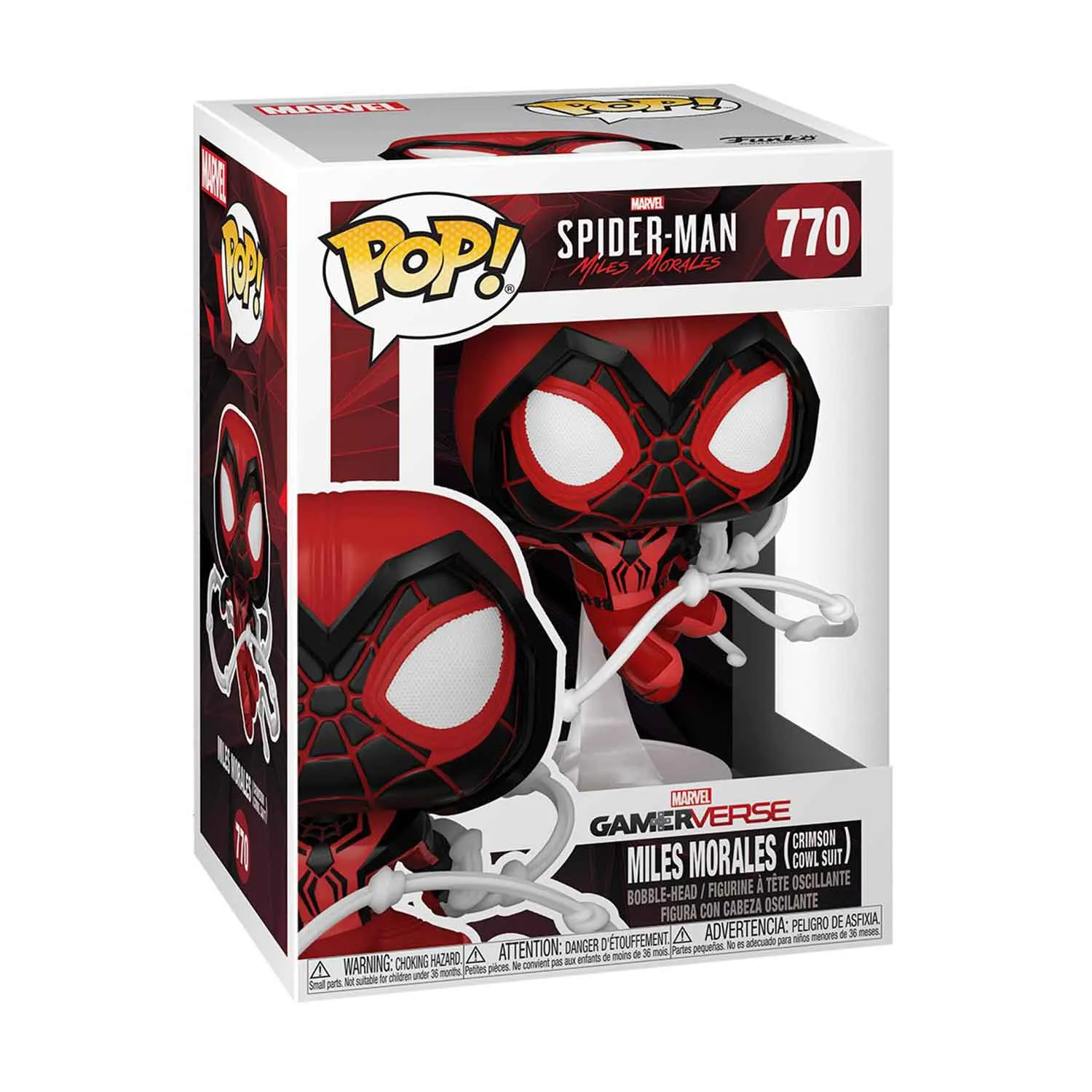 Spider-Man Miles Morales Game Crimson Cowl Suit Funko Pop! Collectible Figure